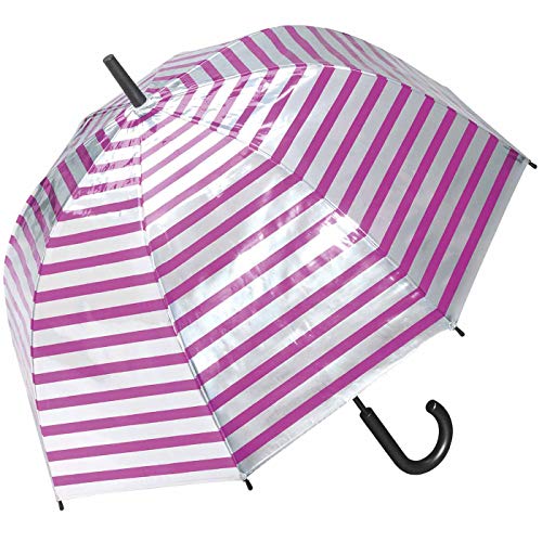 happy rain Regenschirm Damen Metallic Stripes - Berry happy rain Regenschirm Damen Metallic Stripes - Berry von happy rain
