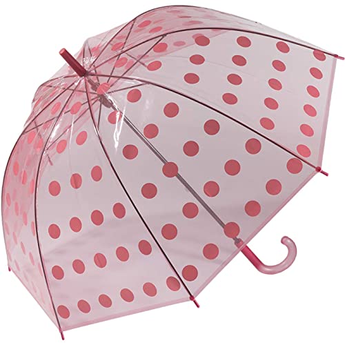 Glockenschirm transparent bunt Big Dots - pink Glockenschirm transparent bunt Big Dots - pink von happy rain