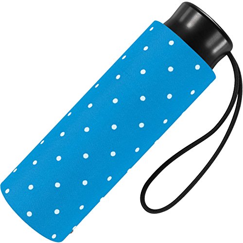 Ultra Mini Taschenschirm Damen Regenschirm Flash - Dots - hellblau Ultra Mini Taschenschirm Damen Regenschirm Flash - Dots - hellblau von happy rain