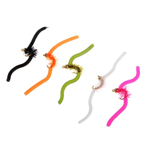 harayaa 5 Stück Fliegenforelle Wurmfliegen Sortiment Forelle, Pack 1 harayaa 5 Stück Fliegenforelle Wurmfliegen Sortiment Forelle, Pack 1 von harayaa