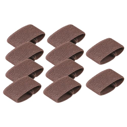 harayaa 10x Elastische Gürtel Halter Gürtel Loops Backpacking Gürtel Ringe Strap Keepers für Rucksäcke, Kaffee von harayaa