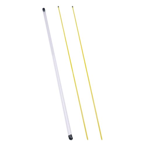 harayaa 2 Stück Golf Alignment Sticks Golf Swing mit durchsichtigem Aufbewahrungsrohr für die Schwungpraxis, Gelb, 100CM harayaa 2 Stück Golf Alignment Sticks Golf Swing mit durchsichtigem Aufbewahrungsrohr für die Schwungpraxis, Gelb, 100CM von harayaa
