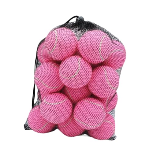 harayaa 20 Stück Tennisbälle, 6,4 cm Durchmesser, für Training Und Freizeitaktivitäten, Rosa von harayaa