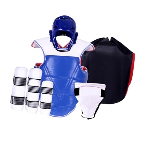 harayaa 5 Teiliges Set für Taekwondo Schutz, Gepolsterte Schrittschützer, Karate Ausrüstung für Sparring Und Muay Thai, L harayaa 5 Teiliges Set für Taekwondo Schutz, Gepolsterte Schrittschützer, Karate Ausrüstung für Sparring Und Muay Thai, L von harayaa
