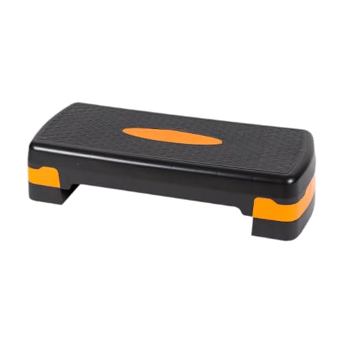 harayaa Aerobic-Stepper, Step-Plattform für Fitness und Training, tragbar und höhenverstellbar, Schwarz Und Orange, 68cm von harayaa