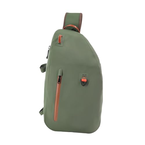 harayaa Angelausrüstungskoffer Angelausrüstungstasche mit Reißverschlusstaschen TPU-Brusttasche Pack zum Surfen Wandern Kajakfahren im Freien von harayaa