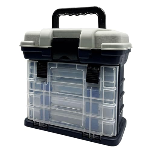 harayaa Angelgerät Box, 4 Lagig, Angelkoffer, Bootsangelzubehör, Aufbewahrungsbehälter, Organizer für Süßwasser Bastelmaterialien harayaa Angelgerät Box, 4 Lagig, Angelkoffer, Bootsangelzubehör, Aufbewahrungsbehälter, Organizer für Süßwasser Bastelmaterialien von harayaa