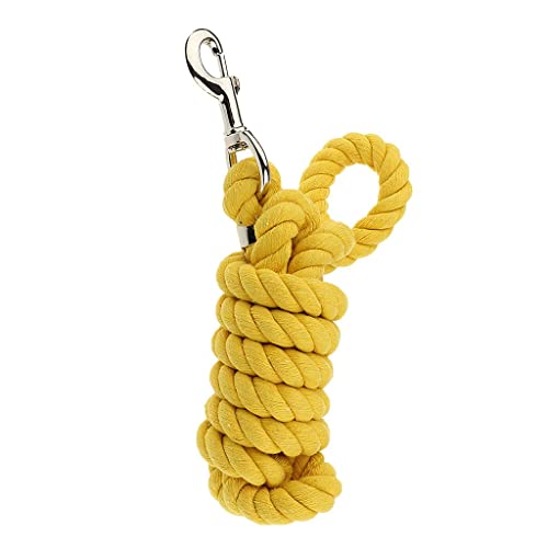 harayaa Baumwoll Führstrick mit Karabiner, 8 Farben Verfügbar, Gelb harayaa Baumwoll Führstrick mit Karabiner, 8 Farben Verfügbar, Gelb von harayaa
