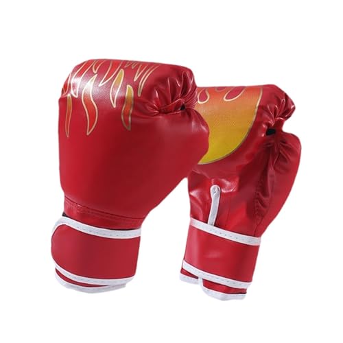 harayaa Box Handschuhe, Sparring Handschuhe Profession Elle Praxis Training Handschuhe Handschuhe für Muay MMA Karate Fighting, Rot für Kinder von harayaa