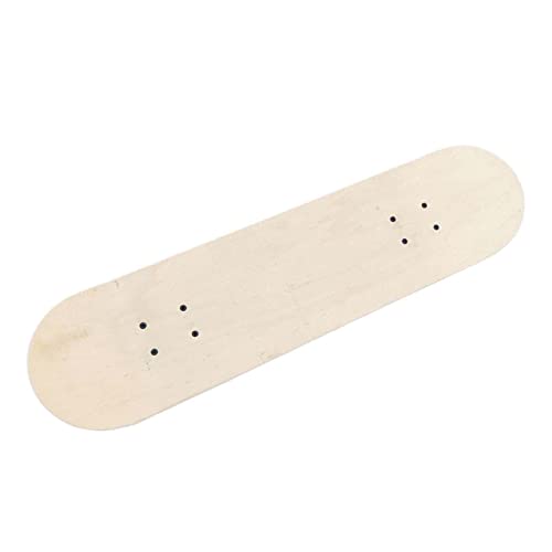 harayaa DIY-Skateboard aus Holz, blanko, mit Rädern zum Malen von Dekorationen, feine Handwerkskunst, aus 7 Schichten, umweltfreundlichem Holz, 43 x 12,5 cm von harayaa