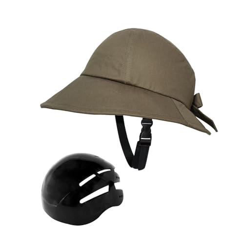 harayaa Fahrradhelm für Erwachsene, Helm, Huttyp, Helm in Hutform, für, Damen, Schule, Grün harayaa Fahrradhelm für Erwachsene, Helm, Huttyp, Helm in Hutform, für, Damen, Schule, Grün von harayaa