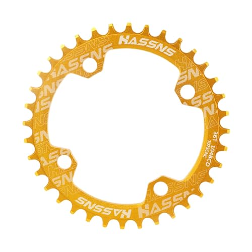 harayaa Fahrradkettenblatt Kettenblatt, 104 mm BCD Leichtes Kettenrad 42T Tragbare Fahrradkettenblattteile für Mountainbike-Zubehör, Gold harayaa Fahrradkettenblatt Kettenblatt, 104 mm BCD Leichtes Kettenrad 42T Tragbare Fahrradkettenblattteile für Mountainbike-Zubehör, Gold von harayaa