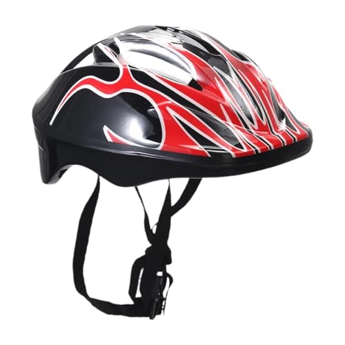 harayaa Kinder Fahrradhelm, Tragbarer Fahrradhelm für Jugendliche, Skateboard Helm, Skating Helm für Mehrere Sportarten, Inlineskaten, Rot von harayaa