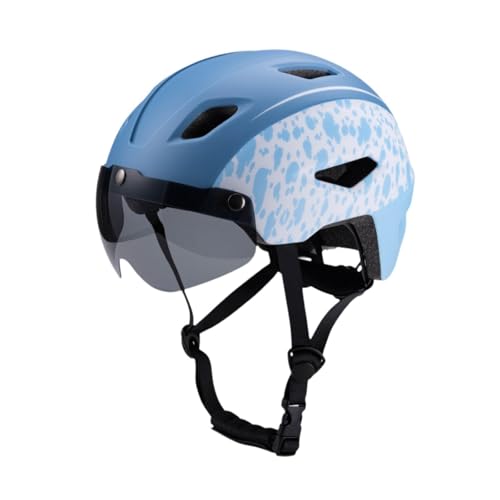 harayaa Kinderfahrradhelm mit Abnehmbarem Schutz, Geeignet für Outdoor Aktivitäten, Blau von harayaa