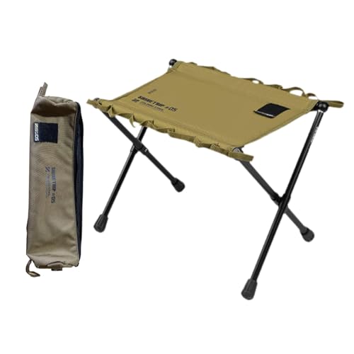 harayaa Klapphocker Campinghocker Klappstuhl Stuhl Fußstütze für Camping Reisen, Khaki harayaa Klapphocker Campinghocker Klappstuhl Stuhl Fußstütze für Camping Reisen, Khaki von harayaa