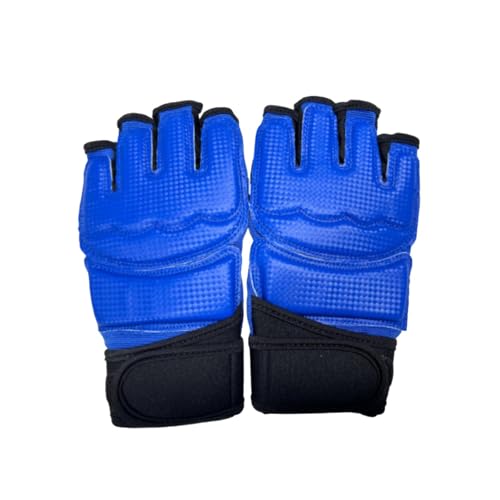 harayaa MMA Handschuhe Sparring Gear Handschuhe Offene Palmen Verschleiß Feste Kampf Mitts Kampfsport Tasche Handschuhe für, Blau XL von harayaa