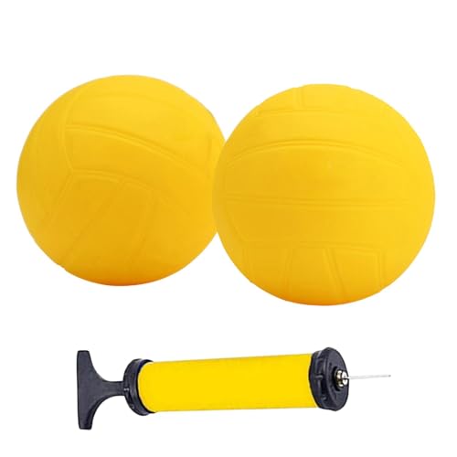 harayaa Mini Volleyball Ersatzbälle mit Luftpumpe für Pool Und Strand, 5 Inch 2pcs von harayaa