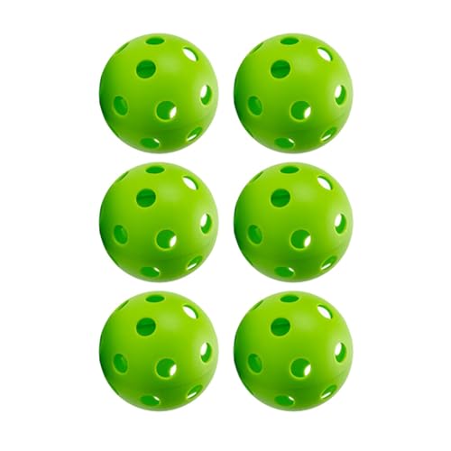 harayaa Pickleball-Bälle für den Innenbereich, 74 mm, 26 Löcher, langlebiger Übungsspielzeugball, Golf-Hohlball für Innenplätze, Pickleball-Zubehör, Grün 6St harayaa Pickleball-Bälle für den Innenbereich, 74 mm, 26 Löcher, langlebiger Übungsspielzeugball, Golf-Hohlball für Innenplätze, Pickleball-Zubehör, Grün 6St von harayaa