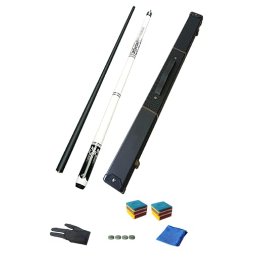 harayaa Pool-Queue-Set mit 13 mm Spitze, 145 cm lang, für Billardspieler unterwegs, Flanelletui von harayaa