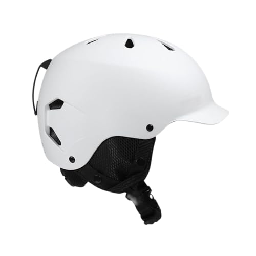 harayaa Schneehelm für Wintersport, Skiausrüstung, Adaptive Passform, Skateboard Und Fahrradhelm, Weiß von harayaa