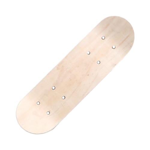 harayaa Skateboard Deck Aus Holz, Blankes Longboard Deck, Skateboard Zubehör für Jungen, Mädchen Und Kinder, 43 cm, Keine Räder von harayaa