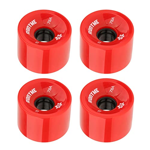 harayaa Skating Rollen 70 Mm Longboard Rollen Cruiser Rollen Street, 4er Set, rot von harayaa