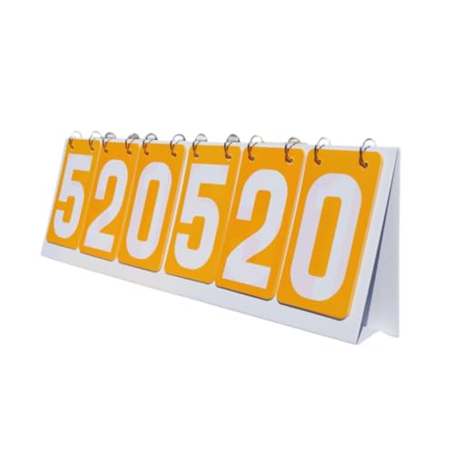 harayaa Sport Anzeigetafel, 6 Stellig, Punktezähler, Punktetafel, Tisch Punkte, Flip Scoreboard für Fußball, Volleyball, Tischtennis, Gelb harayaa Sport Anzeigetafel, 6 Stellig, Punktezähler, Punktetafel, Tisch Punkte, Flip Scoreboard für Fußball, Volleyball, Tischtennis, Gelb von harayaa