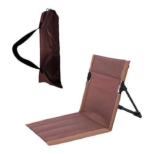 harayaa Strandsitzkissen, Bodenstuhl mit Rückenstützmatratze, vielseitig einsetzbar, mit Tragetasche, Faltbare Stuhlauflage für Rasen, Hof, Garten, Konzerte, BRAUN harayaa Strandsitzkissen, Bodenstuhl mit Rückenstützmatratze, vielseitig einsetzbar, mit Tragetasche, Faltbare Stuhlauflage für Rasen, Hof, Garten, Konzerte, BRAUN von harayaa