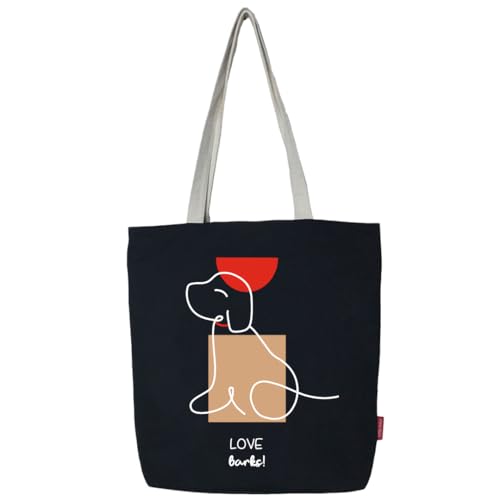 hello-bags. Einkaufstasche mit Reißverschluss, Futter und Innentasche. Außen: 100% Baumwolle. Inklusive Kraft-Umschlag. Modell Lovebarks, Schwarz, L, Zeitgenössisch hello-bags. Einkaufstasche mit Reißverschluss, Futter und Innentasche. Außen: 100% Baumwolle. Inklusive Kraft-Umschlag. Modell Lovebarks, Schwarz, L, Zeitgenössisch von hello-bags