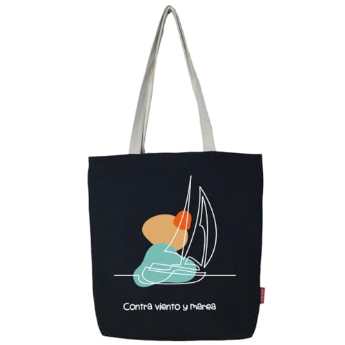 hello-bags. Tragetasche. Außen: 100% Baumwolle, mit Reißverschluss, Futter und Innentasche, inklusive Umschlag aus Kraftpapier, Modell Convience, Farbe: Ecru/Schwarz, Maße: 37 x 38 cm., Schwarz, L, hello-bags. Tragetasche. Außen: 100% Baumwolle, mit Reißverschluss, Futter und Innentasche, inklusive Umschlag aus Kraftpapier, Modell Convience, Farbe: Ecru/Schwarz, Maße: 37 x 38 cm., Schwarz, L, von hello-bags