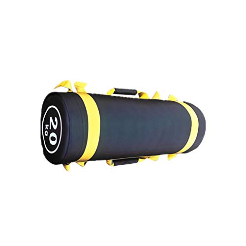 heresell 20KG Bag Fitness Sandbag Gewichtssack Mit Griff, Lederoberfläche Workout Sandbag Heavy Sandbags Für Functional Training Krafttraining Weight Lifting, Kein Sand von heresell