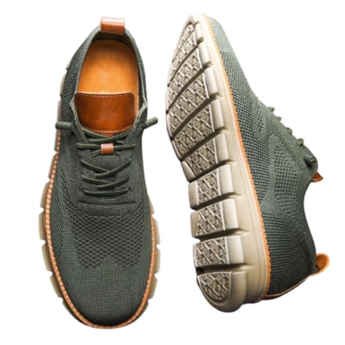 hnomrsk Freizeitschuhe für Herren, modische Sneaker, ultrabequeme Schuhe für Herren (41,Green) von hnomrsk