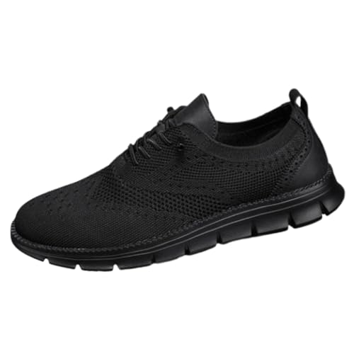 hnomrsk Freizeitschuhe für Herren, modische Sneaker, ultrabequeme Schuhe für Herren (48,All Black) von hnomrsk