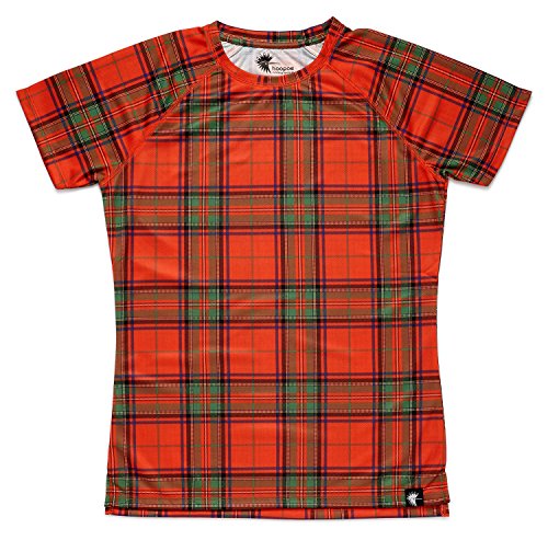 hoopoe running apparel Scotland Frauen T-Shirt, Kurzarm, Jogging, Gym #ScottishRed Größe S von hoopoe running apparel