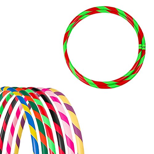Bunter Hula Hoop Reifen, faltbar, Ø95cm, Rot-Grün Bunter Hula Hoop Reifen, faltbar, Ø95cm, Rot-Grün von hoopomania