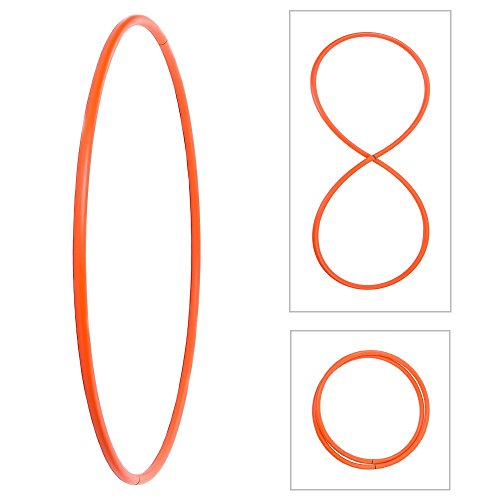hoopomania Faltbarer Hula Hoop, HDPE-20mm, Orange, Ø105cm hoopomania Faltbarer Hula Hoop, HDPE-20mm, Orange, Ø105cm von hoopomania