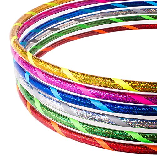 Glamour Hula Hoop Reifen Ø100cm, in Silber von hoopomania