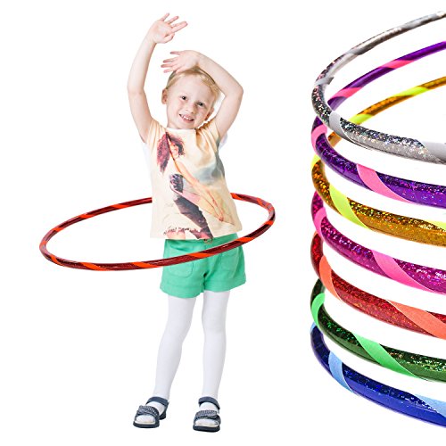 Glamour Kinder Hula Hoop Reifen Ø80cm, Rot-Orange Glamour Kinder Hula Hoop Reifen Ø80cm, Rot-Orange von hoopomania