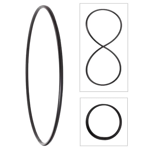 Hoopomania Faltbarer Hula Hoop Rohling, 25mm Rohr, schwarz, Ø140cm Hoopomania Faltbarer Hula Hoop Rohling, 25mm Rohr, schwarz, Ø140cm von hoopomania