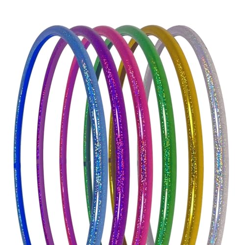 hoopomania Zirkus Hula Hoop, Glitter Farben, Ø 90cm, Gelb hoopomania Zirkus Hula Hoop, Glitter Farben, Ø 90cm, Gelb von hoopomania
