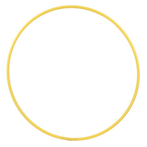 HOOPOMANIA Hula Hoop Rohling 16mm [70cm - gelb] – einfarbiger Kunststoffring aus HDPE von hoopomania