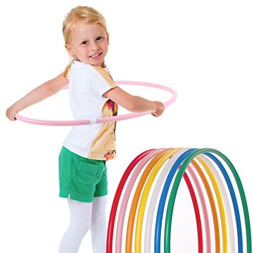 HOOPOMANIA Kinder Hula Hoop Reifen einfarbig [Ø75cm - pink] Hula Hoop Mädchen und Jungen von hoopomania