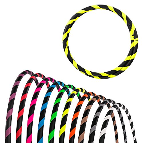 hoopomania Faltbarer Anfänger Hula Hoop Reifen, Neon-Gelb, Ø 95 cm hoopomania Faltbarer Anfänger Hula Hoop Reifen, Neon-Gelb, Ø 95 cm von hoopomania
