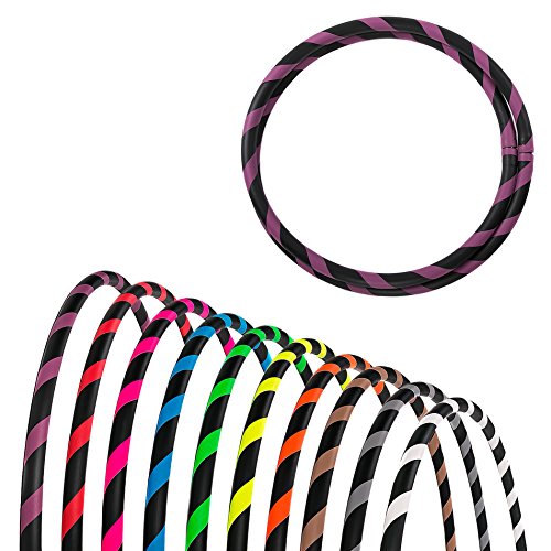 hoopomania Faltbarer Anfänger Hula Hoop Reifen, Violett, Ø 95 cm von hoopomania