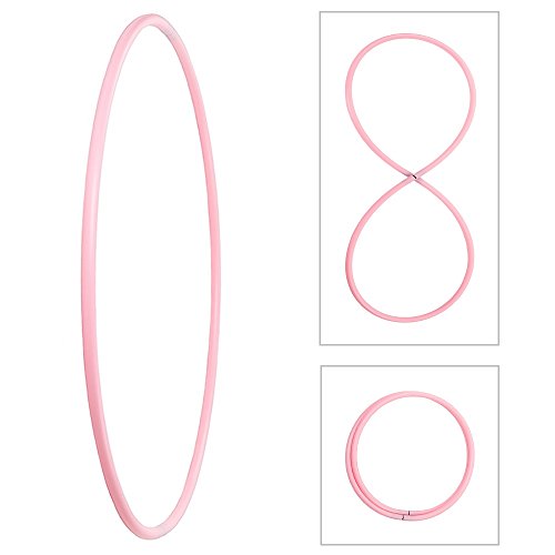 Faltbarer Hula Hoop, HDPE-20mm, Pink, Ø95cm von hoopomania