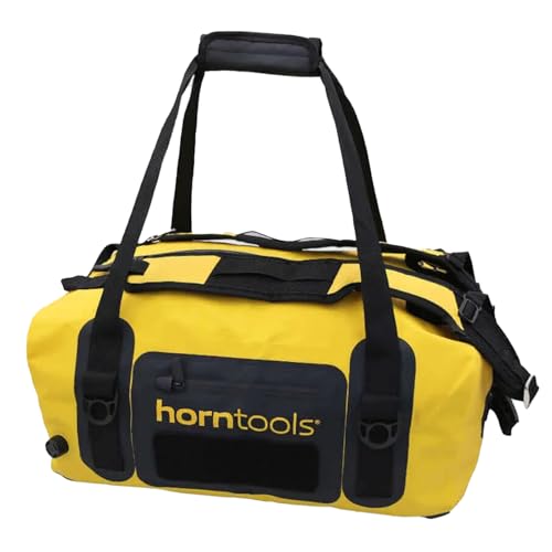 horntools Expedition Tasche - 40l - 100% Wasserdicht - Abnehmbare Tragegurte - Tragbar als Duffle Bag oder Rucksack - Reisetasche, Sporttasche, Motorradtasche - Gelb horntools Expedition Tasche - 40l - 100% Wasserdicht - Abnehmbare Tragegurte - Tragbar als Duffle Bag oder Rucksack - Reisetasche, Sporttasche, Motorradtasche - Gelb von horntools
