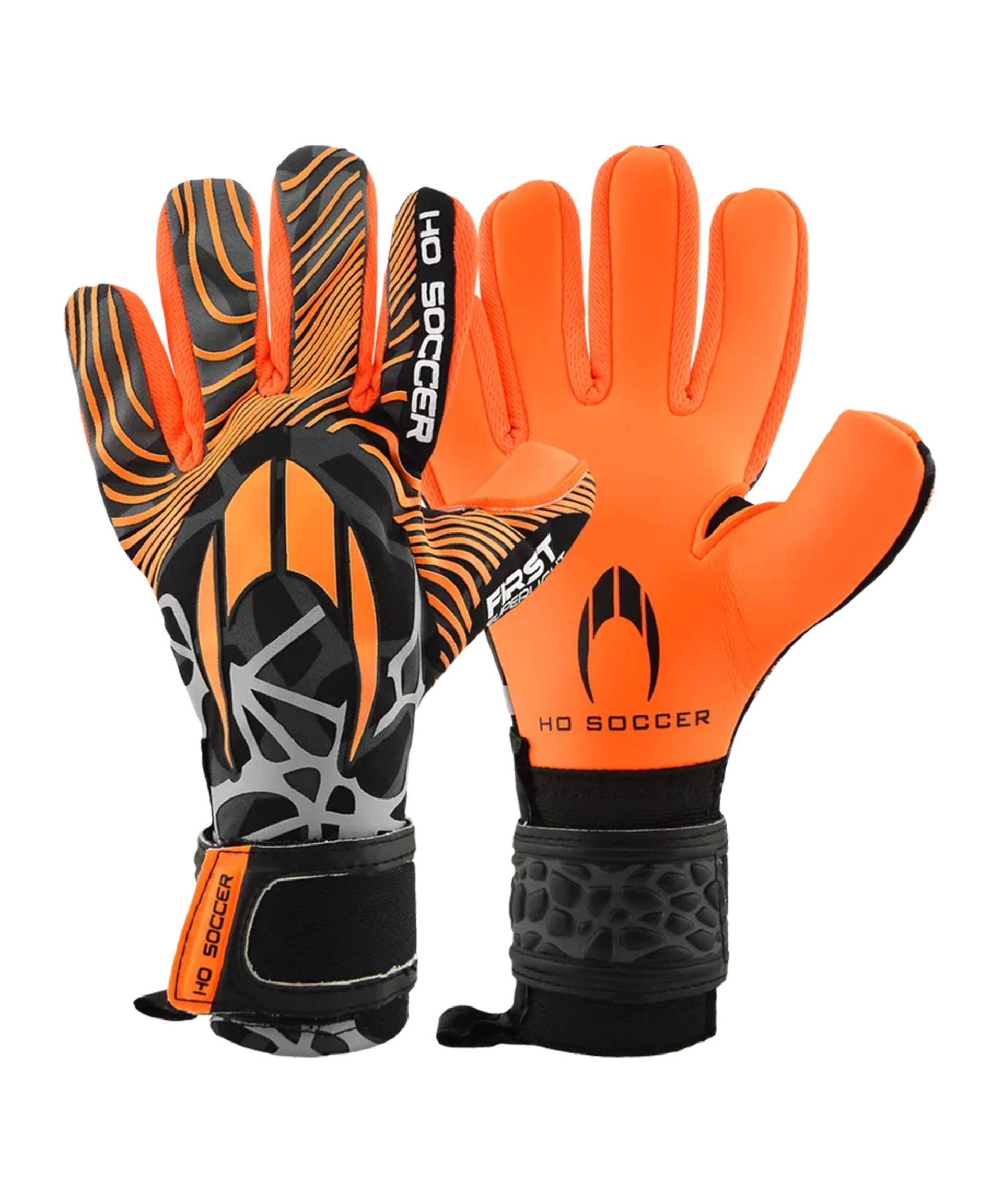 HO Soccer First Superlight Negative Spectre TW-Handschuhe Orange Schwarz von hosoccer