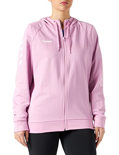 HUMMEL GO COTTON ZIP HOODIE WOMAN Sweatshirt, Orchid, M von hummel