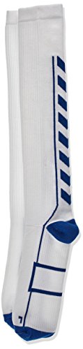 HUMMEL Tech Indoor Socks High, White/True Blue, 10 von hummel