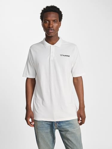 Hummel Herren Hmlmover Cotton Polo Shirt, Weiß, M EU Hummel Herren Hmlmover Cotton Polo Shirt, Weiß, M EU von hummel